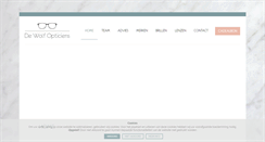 Desktop Screenshot of dewolfopticiens.be