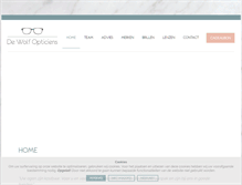 Tablet Screenshot of dewolfopticiens.be